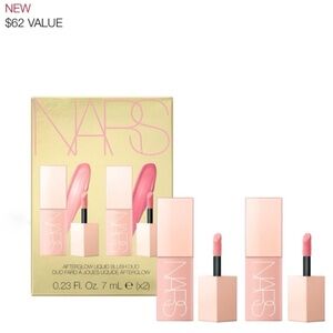 NARS Afterglow Liquid Blush Duo FULL SIZE Orgasm Dolce Vita